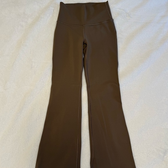lululemon athletica Pants - TNA Hi-Rise Leggings with flare - Brown/caramel
